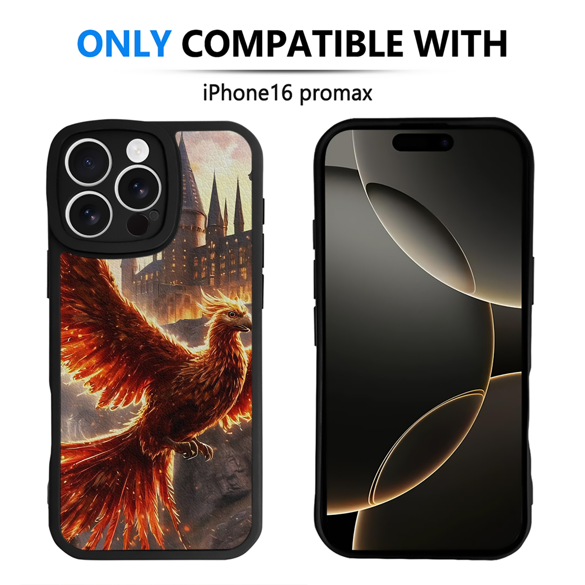 （画像用） Harry Potter ハリー・ポッターシリーズ 【iPhone 16シリーズ対応】シリコンスマホケース（レザー調） 材質：シリコン